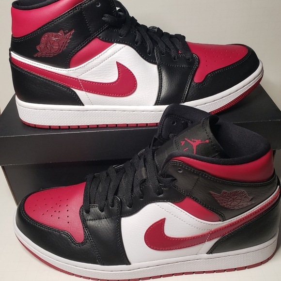 Jordan Other - JORDAN 1 MID 'NOBLE RED'' MENS 11.5 [554724-066]